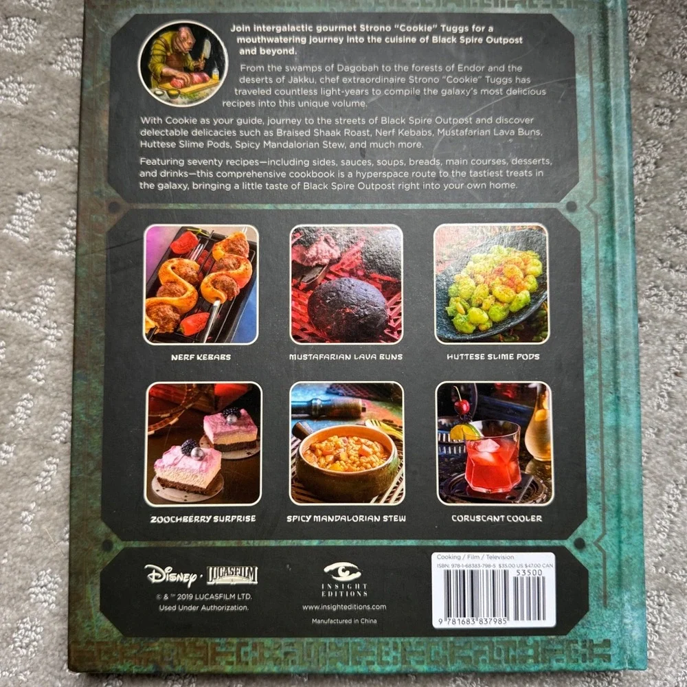 Star Wars Galaxys Edge Official Black Spire Outpost Cookbook Hardcover 2019